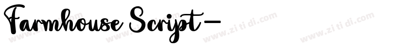 Farmhouse Script字体转换